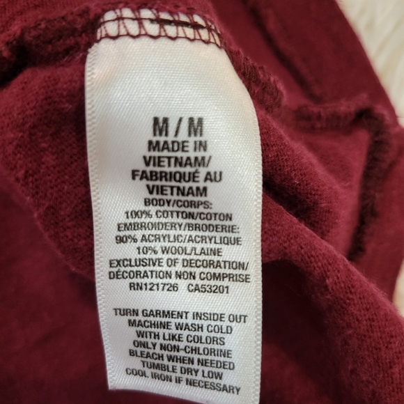 Aeropostale Men Burgundy short sleeve T Shirt Size Medium - Picture 6 of 6
